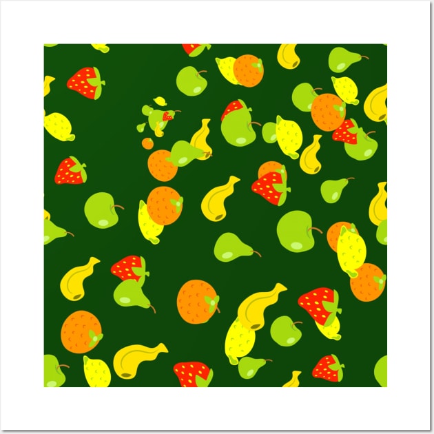 Fruit Pattern Wall Art by FoodPatterns